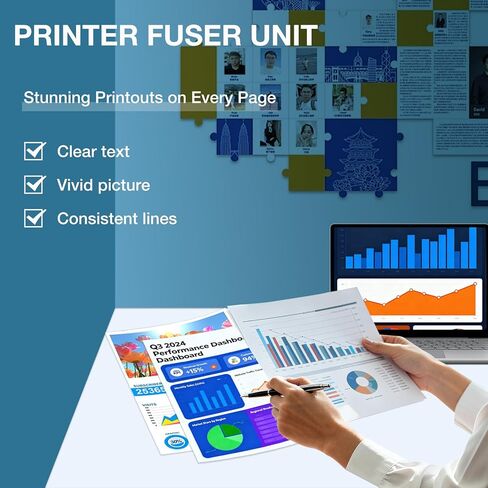 وحدة تجميع المصهر 126K36430 (110 فولت) متوافقة مع طابعة Xerox WorkCentre 6515 6515D 6515DN 6515DNI Phaser 6510 6510D 6510DN 6510DNI in Kuwait