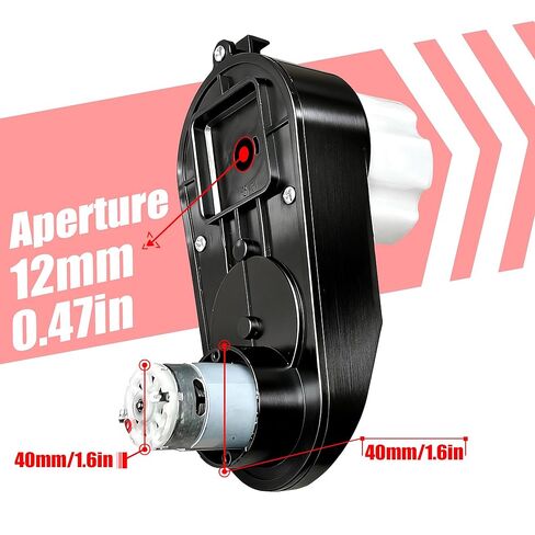 2PCS RS390 12V 16000RPM Miniature DC Motor Gearbox for Kids Ride on Car Power Wheels Upgrade Repair,Pair of W3-BC Motors Compatible with Best Choice Truck/Jeep/Chevrolet Silverado Truck in Kuwait