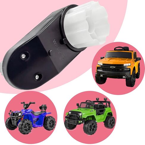 2PCS RS390 12V 16000RPM Miniature DC Motor Gearbox for Kids Ride on Car Power Wheels Upgrade Repair,Pair of W3-BC Motors Compatible with Best Choice Truck/Jeep/Chevrolet Silverado Truck in Kuwait