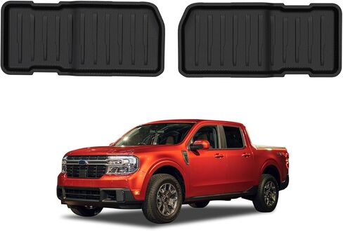 Mabett Under Seat Storage Mats for Ford Maverick Hybrid 2025 2024 2023 2022 Accessories(not fit Gasoline), All-Weather TPE Rear UnderSeat Organizer Liner in Kuwait