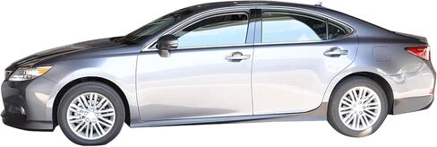 IKON MOTORSPORTS Side Skirts Compatible with 2013-2018 Lexus ES350 ES300h All Models, Unpainted PP Exterior Side Skirt Extensions Splitter in Kuwait