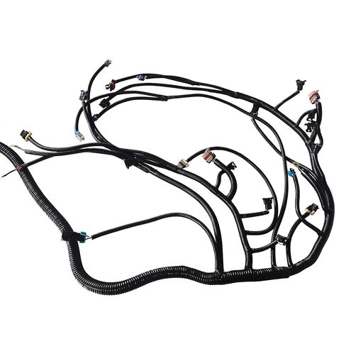 طقم أسلاك LS1 مستقل مع دليل دليل، 4L80E DBC سلك تسخير يناسب GM 4.8L 5.3L 6.0L Vortec 60A 1997 1998-2006 محرك بواسطة كابل، موصل حاقن الوقود EV1 in Kuwait