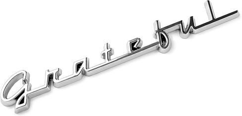 Grateful Car Badge,3D Metal Chrome Grateful Emblem for Cars,Trucks, Pickup, Motorcycles, Windows, Doors, and Flat Surfaces, Vehicle Decorative in Saudi Arabia