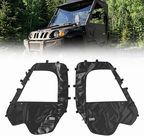 KEMIMOTO Soft Side Doors Heavy Duty 1680D Compatible with Hisun 500 700, Axis 500 700, Coleman 500 700, Massimo MSU 500, Waterproof Tear-resistant UTV Cab Enclosure Fit for Side Mirrors & Windshields in Kuwait