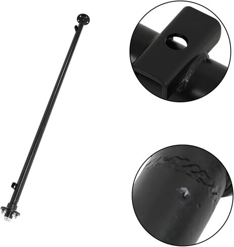 Silscvtt 3500 lb Trailer Axle 5-Lug 4.5 89 Hub Face 74 Spring Center Straight Steel Axle Tube Powder Coated Easy Assembly in Kuwait