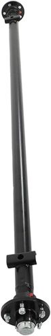 Silscvtt 3500 lb Trailer Axle 5-Lug 4.5 89 Hub Face 74 Spring Center Straight Steel Axle Tube Powder Coated Easy Assembly in Kuwait
