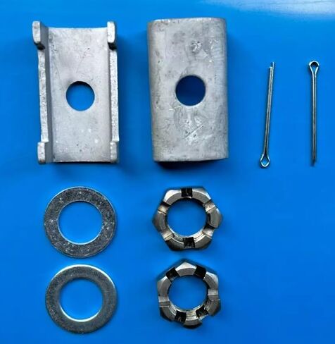 Boat Trailer Axle 63 1/2" Hub Face 2" Square Hot Dipped Galvanized 2,500 lb with Hardware in Kuwait