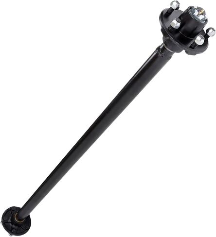 labwork 2000Lbs Trailer Axle 5 Lug 52 Inch Hub Face with Unwelded Leaf Spring Bracket and U-Bolt Kit in Kuwait