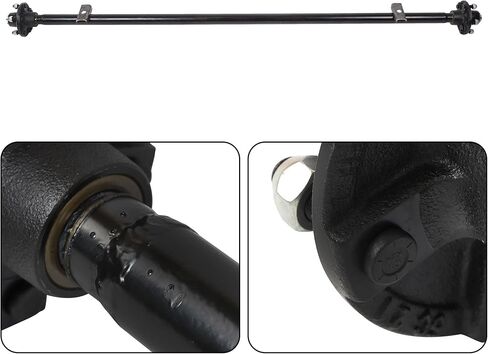 Trailer Axle 2000 lbs Axle Beam 5 Lug Trailer Axle 72 inch Hub Face 58 inch Spring Center in Kuwait