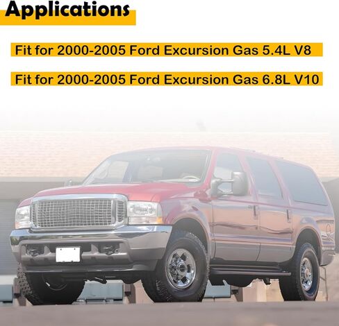 طقم خرطوم فتحة الرقبة وفتحة خزان الوقود متوافق مع 2000-2005 Ford Excursion Gas V8/V10، يستبدل خراطيم التسرب والمشابك (يناسب 2003، 2004) in Kuwait