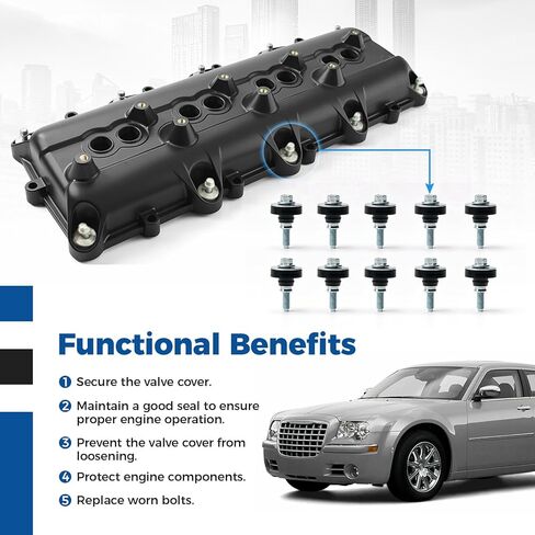 53022085AD Valve Cover Bolts Replacement for Dodge Ram Jeep Chrysler 5.7L 6.4L HEMI Engine, Cylinder Head Valve Cover Mounting Hardware Bolts for Ram 1500 2500 3500 Charger Challenger 300, 20PCS in Kuwait