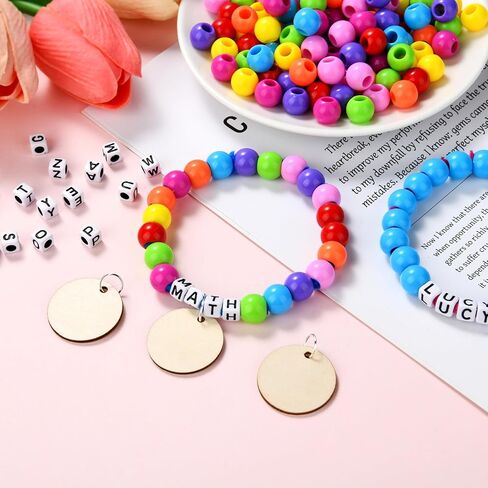 طقم أطواق الكلاب الأليفة من WHQXFDZ DIY، 1124 قطعة مع منظفات الأنابيب، خرز بلاستيكي، خرز أبجدي، أقراص خشبية، حلقات صغيرة، ألوان متعددة، إغلاق بالسحب، مستلزمات حفلات الحيوانات الأليفة in Kuwait