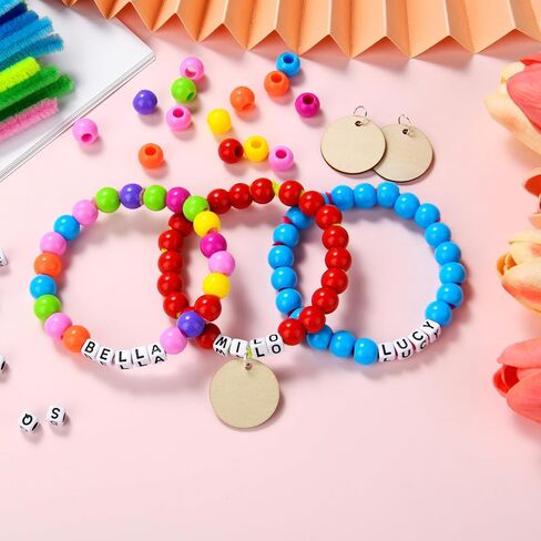 طقم أطواق الكلاب الأليفة من WHQXFDZ DIY، 1124 قطعة مع منظفات الأنابيب، خرز بلاستيكي، خرز أبجدي، أقراص خشبية، حلقات صغيرة، ألوان متعددة، إغلاق بالسحب، مستلزمات حفلات الحيوانات الأليفة in Kuwait