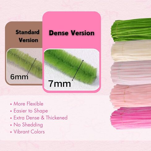 Balinging Upgraded 900 pcs Colorful Chenille Pipe Cleaners for Crafts, Extra Fuzzy Flexible Stems, 12 Inch Length for DIY Art, Kids and Adults Creative Projects in Kuwait