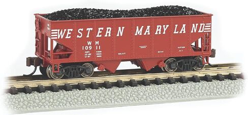 قطارات باخمان - USRA 55-TON 2-Bay Hopper - Western Maryland® #10911 (الحروف السريعة) - مقياس N in Kuwait