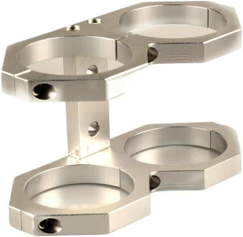 Fuel Pump Mounting Bracket Clamp Cradle Dual Double 044 In-line FPB-02(black) in Kuwait