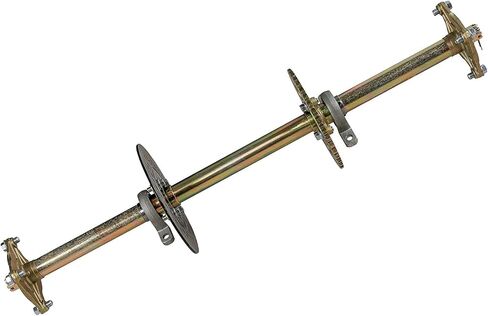 مجموعة عجلات إطارات مقاس 14 × 5.00-6 مع محور المحور الخلفي، 6 بوصات 3 عروات، طبقتين بدون أنابيب للمركبات ATV، Go-Kart، دراجة صغيرة، عربات التي تجرها الدواب - مجموعة من 2 مع محاور 23T (جاهزة للتثبيت) in Kuwait