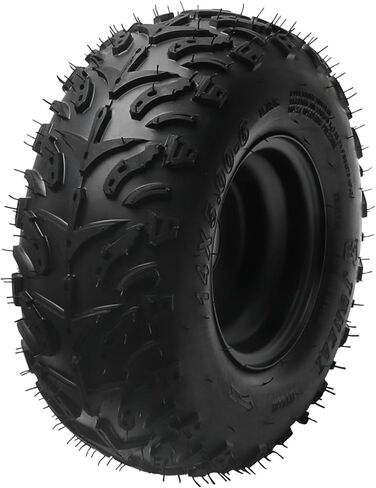 14x5.00-6 Tire Wheel Assembly Set with Front Rear Hubs, Spindles, 3-Lug 6-Inch Rims for ATV, Go-Kart, Mini Bike, Buggy – 4 Tires, 17T/23T Rear Hubs, Tubeless, 2-Ply in Kuwait