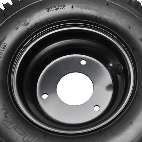 مجموعة إطارات عجلة Go Kart مقاس 13x5.00-6 مع مفاصل التوجيه، 13x5x6 3-Stud 4-Ply إطار بدون أنابيب مع محور عجلة تجويف 17 مم لـ Go Kart ATV Quad Buggy Mini Bike ركوب جزازة العشب (عبوتان) in Kuwait