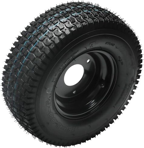 مجموعة إطارات عجلة Go Kart مقاس 13x5.00-6 مع مفاصل التوجيه، 13x5x6 3-Stud 4-Ply إطار بدون أنابيب مع محور عجلة تجويف 17 مم لـ Go Kart ATV Quad Buggy Mini Bike ركوب جزازة العشب (عبوتان) in Kuwait