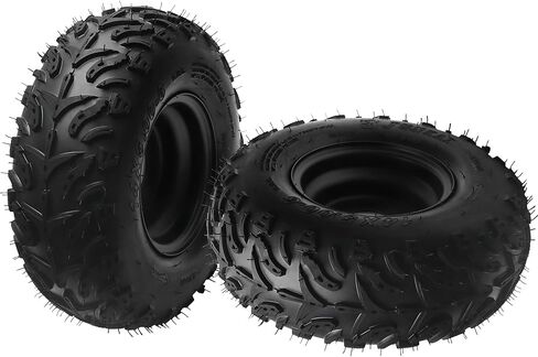مجموعة إطارات وعجلات 14x5.00-6 14/5.00-6 14x5.00-6 6 بوصة حافة فولاذية 3 عروة لدراجة ATV Go-Kart الصغيرة رباعية عربات التي تجرها الدواب منفاخ الثلج وجزازة العشب وجرار الحديقة على الطرق الوعرة بأربع عجلات - مجموعة من 2 in Kuwait