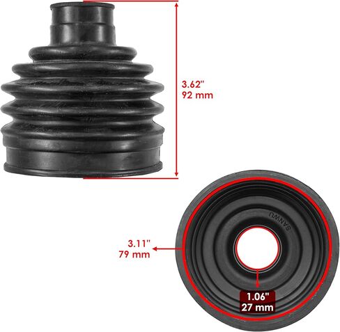 Caltric Front Drive Shaft Boot Kit Cv Boot Kit Compatible with Kawasaki Bayou 400 Klf400B 1995-1999 in Kuwait