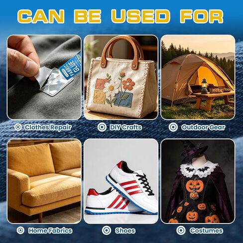 غراء نسيج دائم، لاصق نسيج قوي للغاية، غراء ملابس شفاف قابل للغسل 2.1 أونصة - غراء قماش مقاوم للماء وسريع الجفاف وشفاف للملابس والبقع والدنيم والجلود والمنسوجات والمزيد in Kuwait
