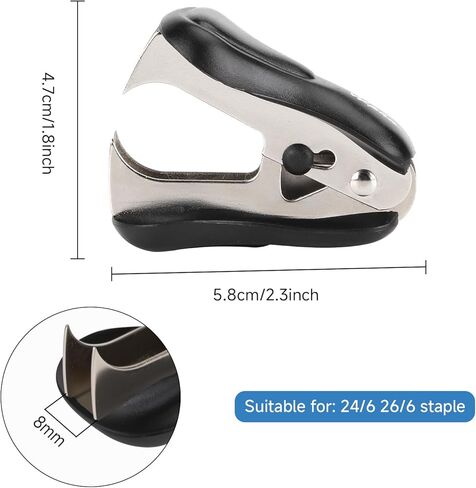 3 Pack Staple Remover with Safety Lock - Durable Metal Teeth for Easy Staple Removal, Ideal for Home, Office & School Use in Saudi Arabia