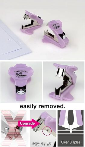 Cute Animal Face Staple Remover Staple Puller Removal Tool for Office Home/Purple Rabbit in Kuwait