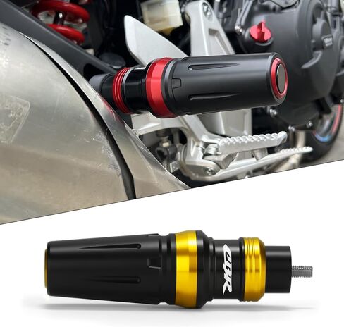 Motorcycle Exhaust Sliders Crash Protector Compatible with H.onda CBR600RR CBR1000RR CBR500R CBR300R CBR250R 2003-2023 2024 2025 2026 | Frame Slider Falling Protection Accessories (Gold) in Kuwait