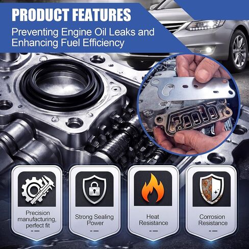 طقم فلتر حشية الملف اللولبي من Dreyoo، متوافق مع 918-056GS، يناسب محركات 3.5L V6 VVT، متوافق مع 2008-2012 Accord، 2010-2011 Accord Crosstour، 2009-2015 Pilot، 2013-2015 RDX، 2012 Crosstour in Kuwait