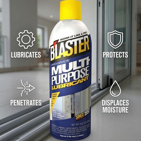 Blaster Pro-Grade General Purpose Lubricant Spray – 8 oz Aerosol – Pb Blaster Penetrating Oil Spray Alternative – Silicone Spray Style Garage Door Lubricant Spray – Multi Surface Lube 3 Pack in Kuwait