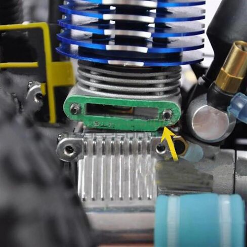 مكونات Rc لـ HSP 02031 1/10 لشاحنة سيارة Nitro RC 02060 VX18 أجزاء المحرك حشية مشعب العادم تعديل ملحقات سيارة RC in Kuwait