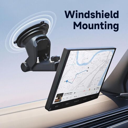 Carplay Mount for 7/9/10.26" Portable CarPlay Screen Holes Mount Holder,GPS Holder with Replaceable Extra-Large Adhesive Base,Adjustable Dashboard Sticky Stand for Car Play Devices in Saudi Arabia