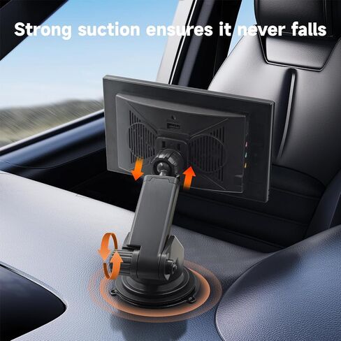 Carplay Mount for 7/9/10.26" Portable CarPlay Screen Holes Mount Holder,GPS Holder with Replaceable Extra-Large Adhesive Base,Adjustable Dashboard Sticky Stand for Car Play Devices in Saudi Arabia