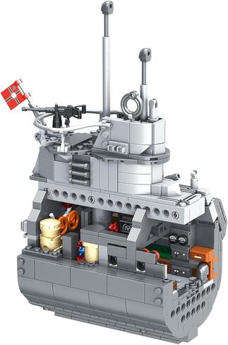 Revell Brick System “Das Boot" U‑96 Submarine - 6,483 Pieces 1:56 Scale Brick Building Model Kit, Detailed Interior, Display Stand, Adult Collector Construction Set in Kuwait