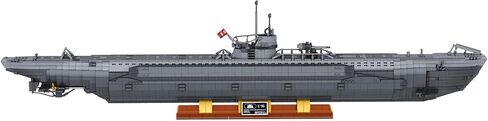 Revell Brick System “Das Boot" U‑96 Submarine - 6,483 Pieces 1:56 Scale Brick Building Model Kit, Detailed Interior, Display Stand, Adult Collector Construction Set in Kuwait