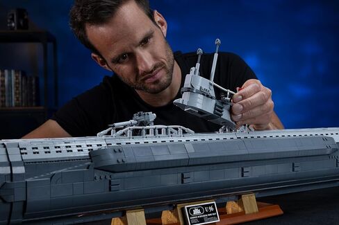 Revell Brick System “Das Boot" U‑96 Submarine - 6,483 Pieces 1:56 Scale Brick Building Model Kit, Detailed Interior, Display Stand, Adult Collector Construction Set in Kuwait