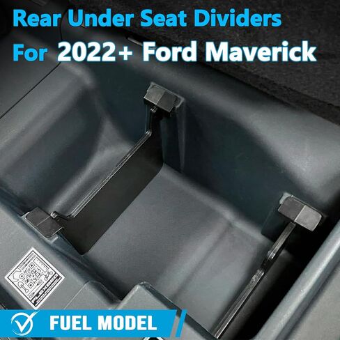 TOPINSTALL 4 قطع فواصل خلفية أسفل المقعد متوافقة مع ملحقات Ford Maverick 2022-2026، ومنظمات التخزين تحت المقعد، وفواصل المساحة للحفاظ على العناصر مرتبة ومنع التحول (يناسب إصدار الوقود) in Kuwait
