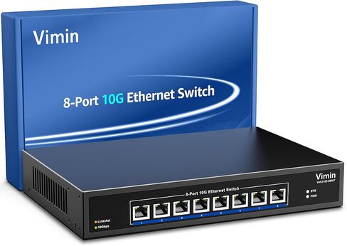 48-Port Gigabit PoE Switch Unmanaged with 2X 1000Mbps Uplink SFP Port, VIMIN 50-Port PoE Ethernet Switch Support IEEE802.3af/at, 400W Power, Plug and Play, Metal Case, Rack-Mount in Saudi Arabia