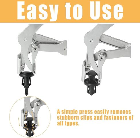 Car Clip Pliers Trim Removal Tool Heavy Duty Spring-Loaded Panel Clip Removal Pliers for Auto Fasteners Trims Buckles Rivets Without Damage in Kuwait