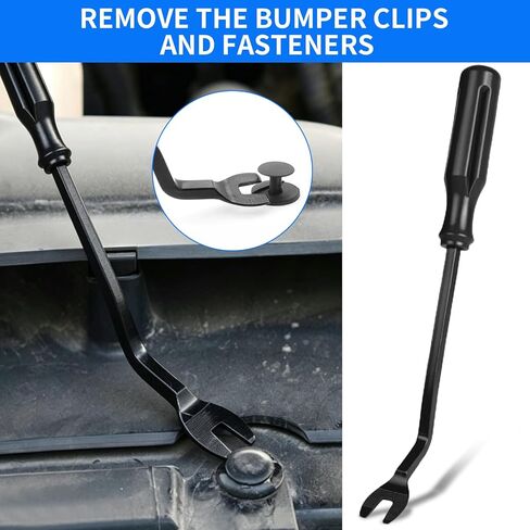 5 Pcs ﻿Auto Trim Removal Tool Kit, Car Panel Clip Remover Set for Door/Window Trim - Pry Tools with Fastener Remover, Black Auto Repair Kit for DIY in Kuwait