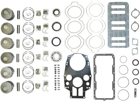 Rareelectrical Powerhead Rebuild Kit Compatible With Mercury 200 225 250Hp Proxs 300Hp Xs V6 3.0L 3.2L Dfi 2003-2018 Mariner 3.655" Bore Outboard 100-51-13 2-Stroke .030 Over 842986T03 Oversize 25Hp in Kuwait