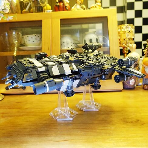 (عبوتان) حوامل عرض لـ Lego 75394 75374 Onyx Cinder، حامل فردي لـ 77256 Back to the Future Time Machine، مجموعات X-Wing TIE وغيرها، شاشة عرض زاوية، دعامات عرض بلاستيكية شفافة فقط. in Kuwait