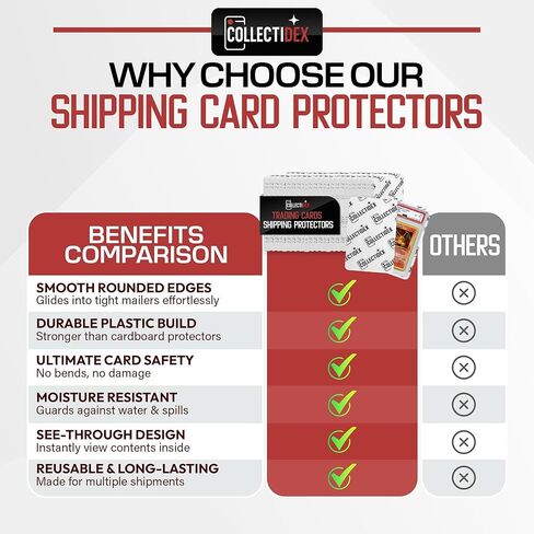 120pack 4'' x 6'' Graded Card Shipping Protector for Mailing Inserts, Trading Card Shipping Protector to Ding Defend from Dings in Kuwait