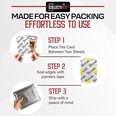 120pack 4'' x 6'' Graded Card Shipping Protector for Mailing Inserts, Trading Card Shipping Protector to Ding Defend from Dings in Kuwait