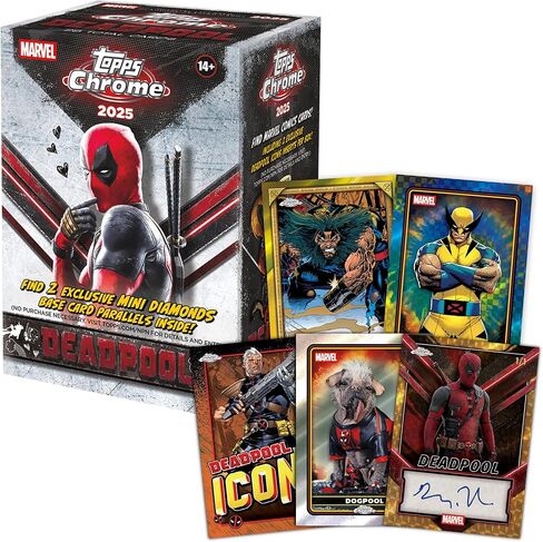 2025 Topps Chrome Deadpool - مختوم من المصنع - صندوق القيمة in Kuwait