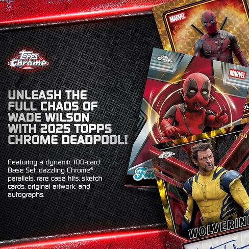 2025 Topps Chrome Deadpool - مختوم من المصنع - صندوق القيمة in Kuwait