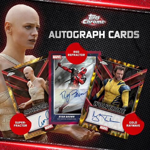 2025 Topps Chrome Deadpool - مختوم من المصنع - صندوق القيمة in Kuwait