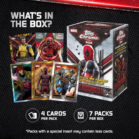 2025 Topps Chrome Deadpool - مختوم من المصنع - صندوق القيمة in Kuwait